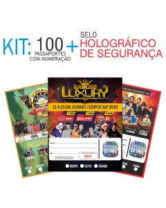 Passaporte com Holografia Kit 100 unidades