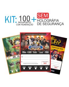 Passaporte Kit 100 unidades