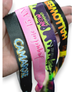 Pulseiras de Tecido com Impressão Digital 100 uni